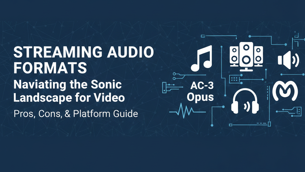 Navigating the Sonic Landscape: Choosing Audio Formats for Streaming Video