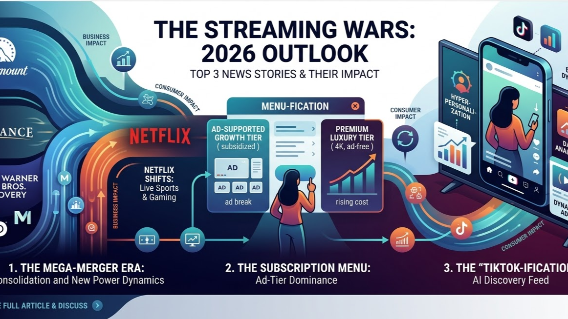 The Streaming Wars Enter a New Era: 3 Massive Shifts Redefining the Industry in 2026