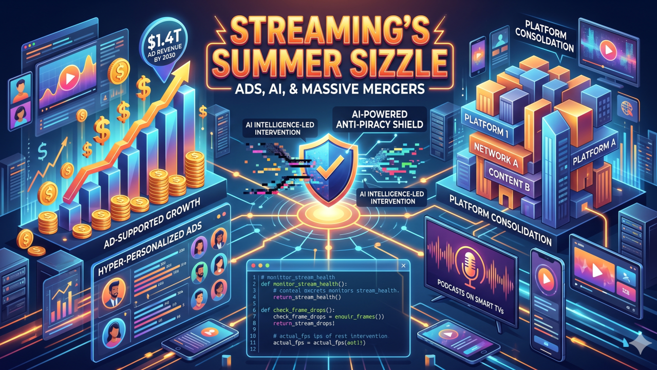 Streaming’s Summer Sizzle: Ads, AI, and Massive Mergers
