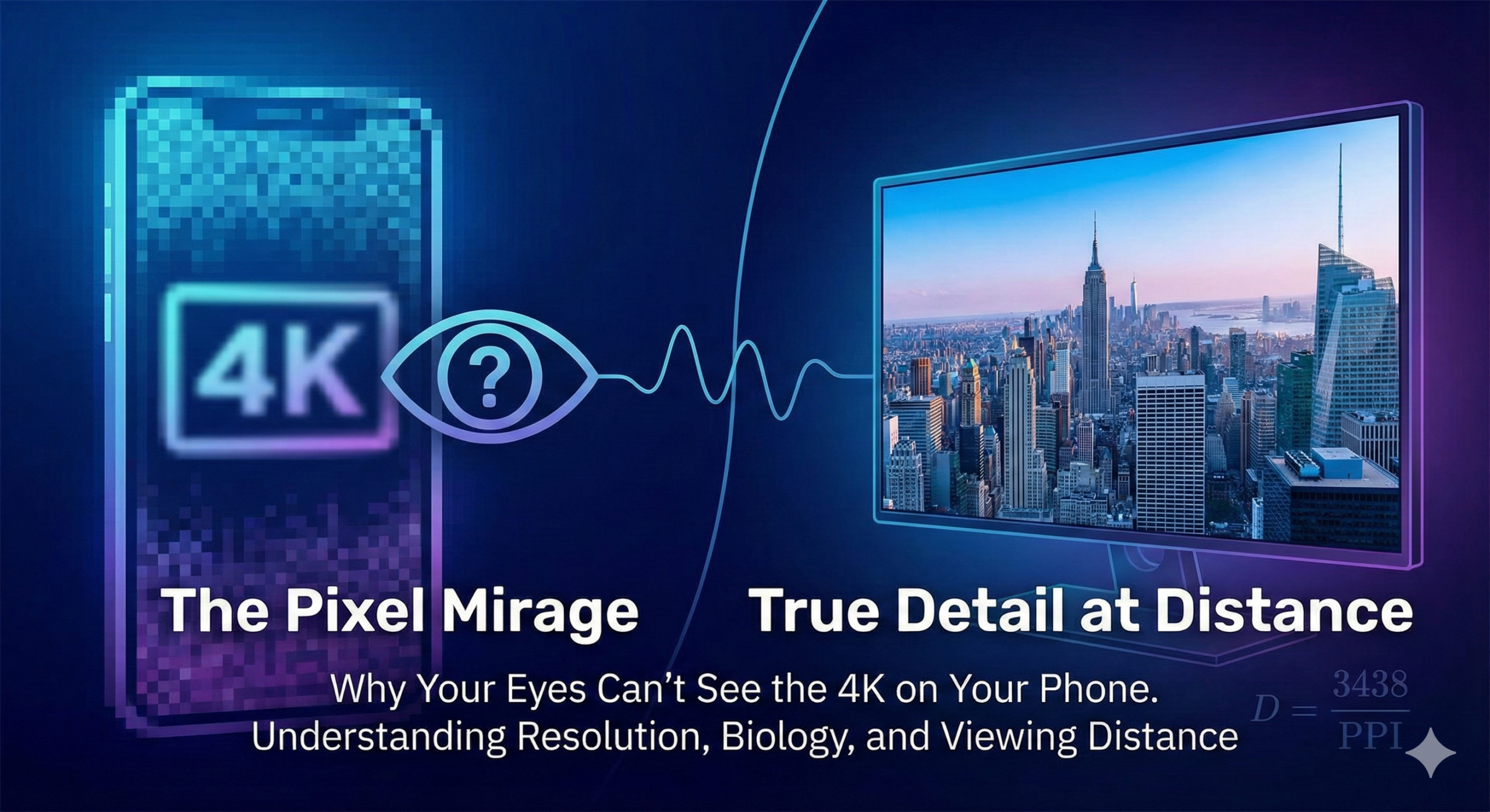 The Pixel Mirage: Why Your Eyes Can’t See the 4K on Your Phone